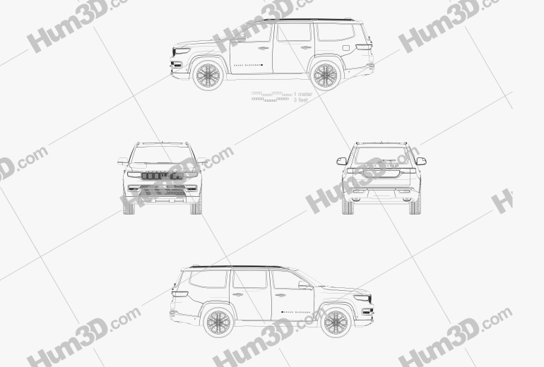 Jeep Grand Wagoneer Series III 2020 도면