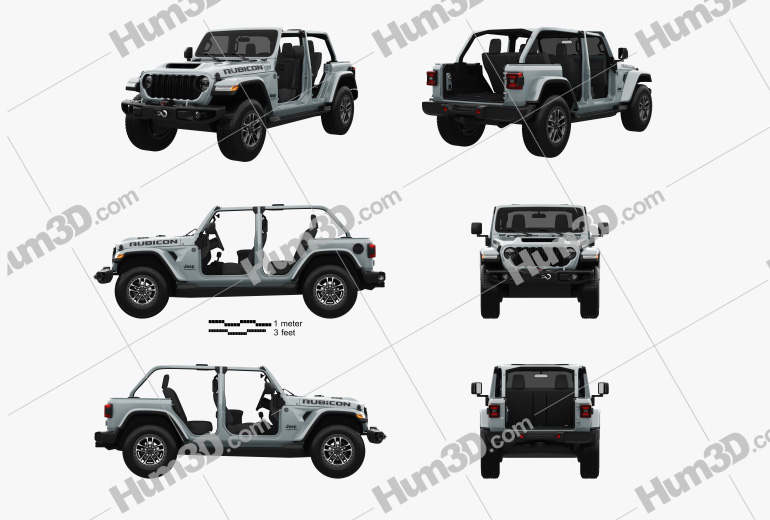 Jeep Wrangler Unlimited Rubicon 392 2024 Blueprint Template
