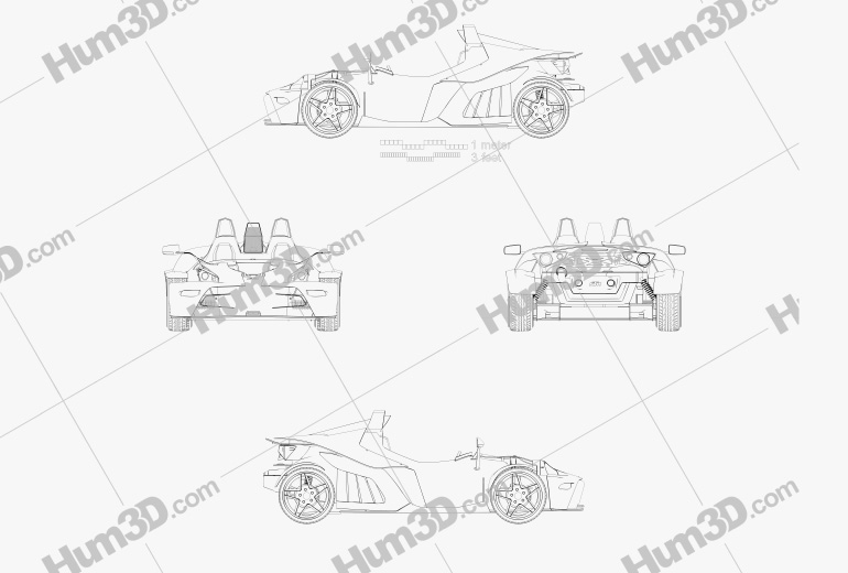 KTM X-Bow 2012 設計図