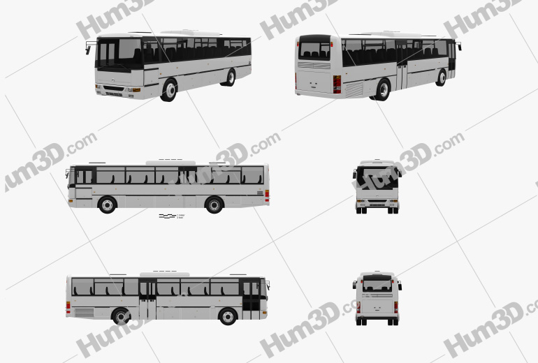 Karosa Recreo C 955 bus 1997 Blueprint Template