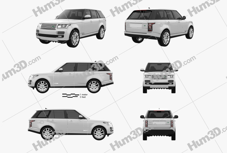Land Rover Range Rover (L405) 2017 Blueprint Template