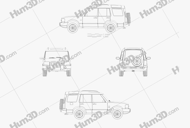 Land Rover Discovery 2004 Blueprint