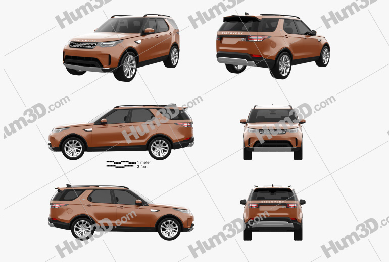 Land Rover Discovery HSE 2020 Blueprint Template