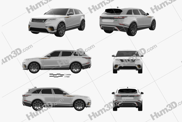 Land Rover Range Rover Velar 2021 Blueprint Template