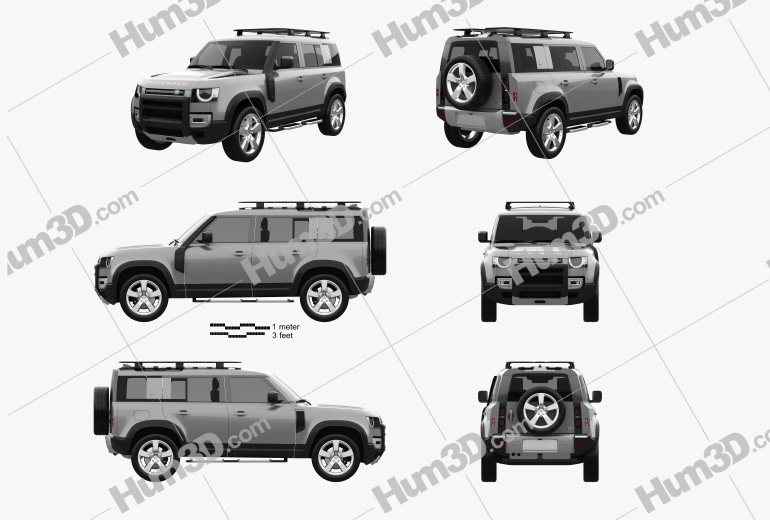 Land Rover Defender 110 Explorer Pack 2022 Blueprint Template