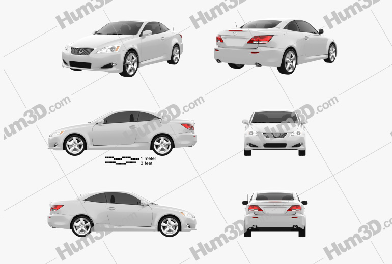 Lexus IS C (XE20) 2013 Blueprint Template