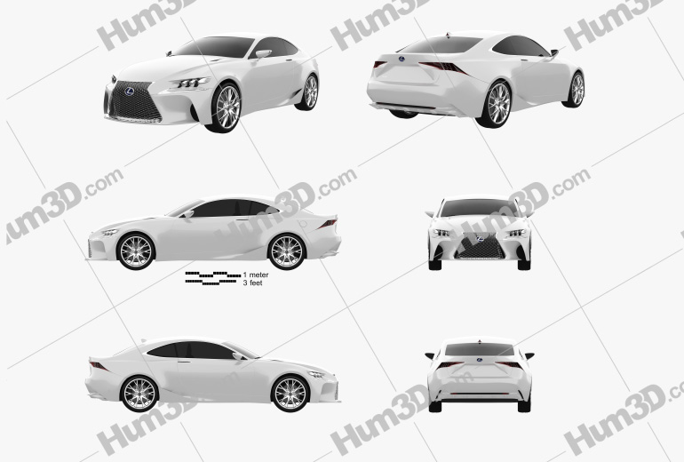 Lexus LF-CC 2015 Blueprint Template