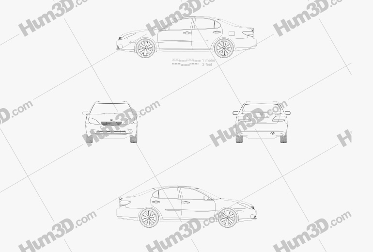 Lexus ES 2006 Blueprint