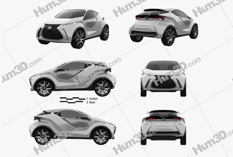 Lexus LF SA 2018 Blueprint Template