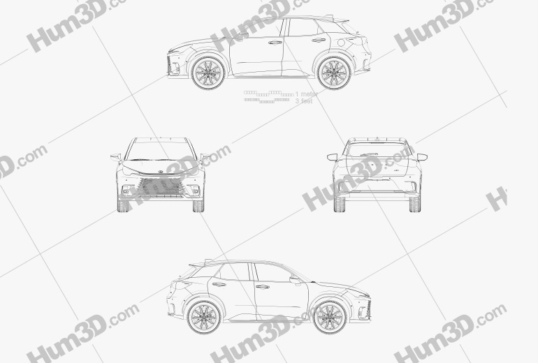 Lexus LBX Cool 2023 Blueprint