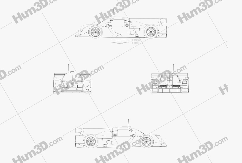 Ligier JS P320 2022 Blueprint