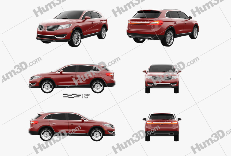 Lincoln MKX 2019 Blueprint Template