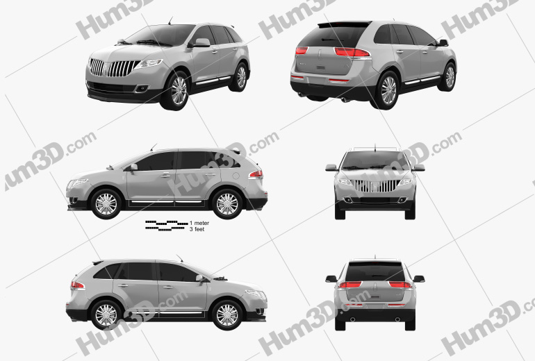 Lincoln MKX 2015 Blueprint Template