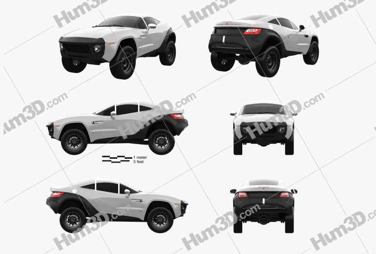 Local Motors Rally Fighter 2012 Blueprint Template