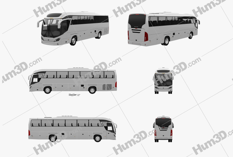 Mascarello Roma R6 bus 2019 Blueprint Template