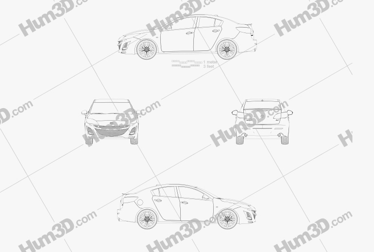 Mazda 3 sedan 2011 Plan