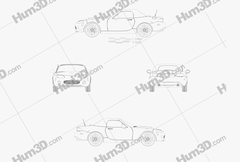 Mazda MX-5 (Miata) 2012 Blueprint
