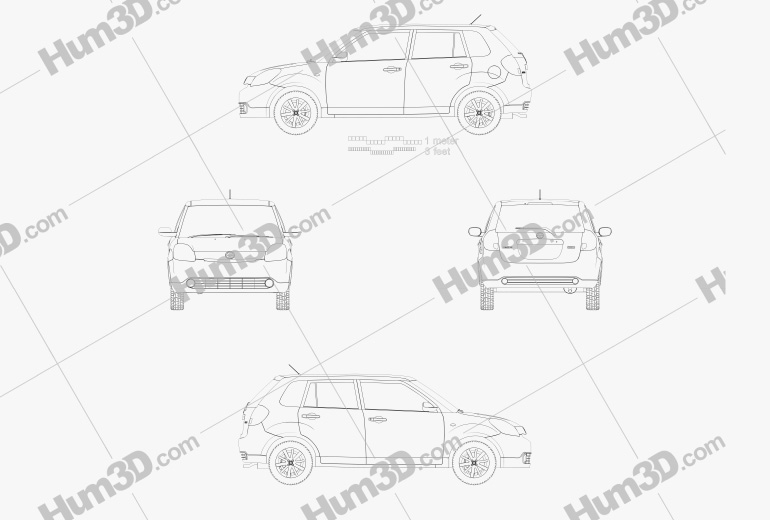 Mazda Verisa 2015 Blueprint
