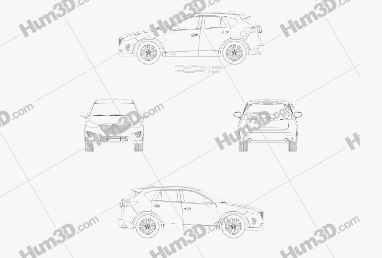 Mazda CX-5 US-spec 2017 Blueprint