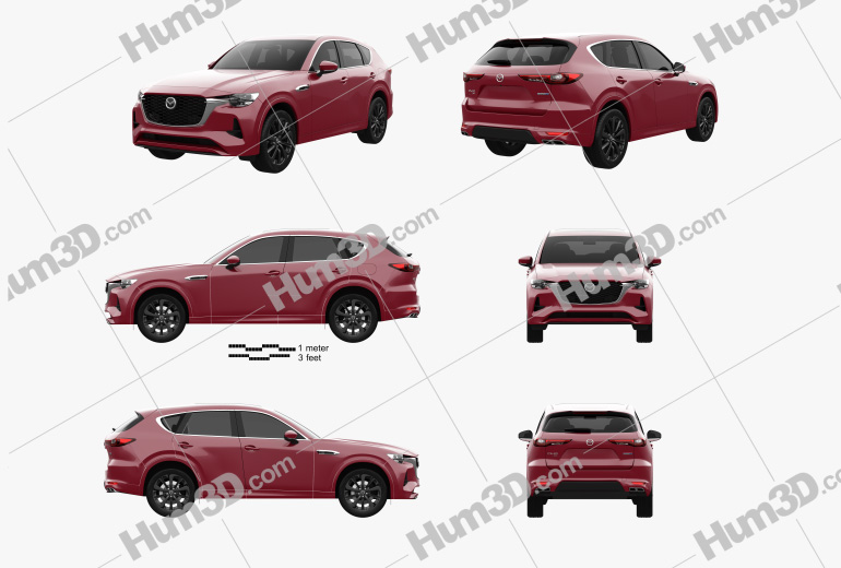 Mazda CX-60 Homura 2022 Blueprint Template