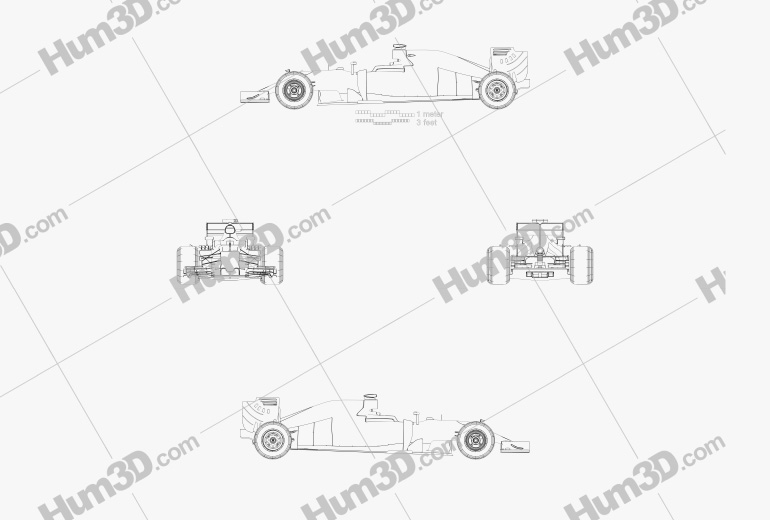 McLaren MP4-31 2016 Blueprint