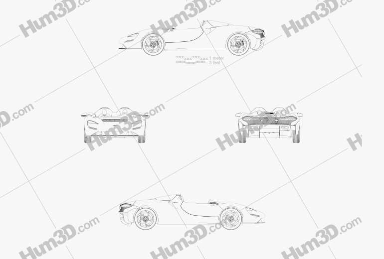 McLaren Elva 2022 Blueprint
