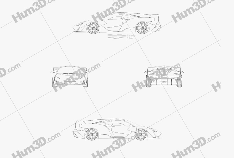 McLaren Sabre 2022 Blueprint