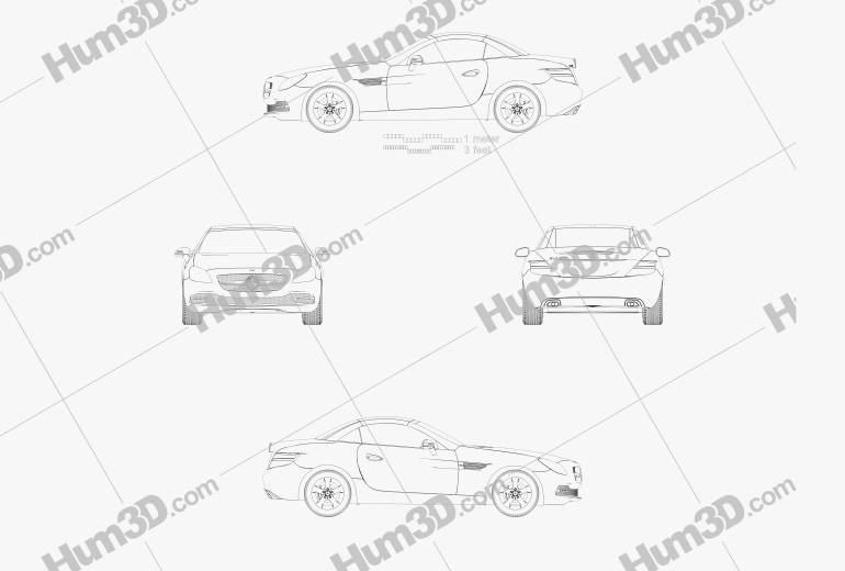 Mercedes-Benz Classe SLK (R172) 2012 Plan