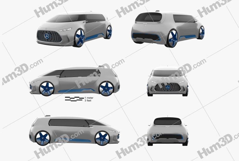 Mercedes-Benz Vision Tokyo 2015 Blueprint Template