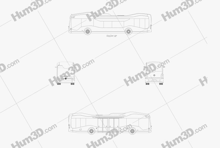 Mercedes-Benz Future Autobus 2016 Blueprint
