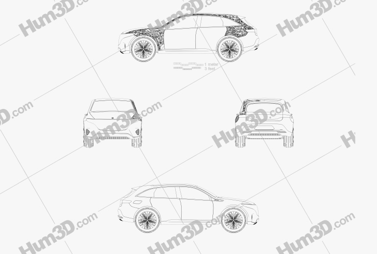 Mercedes-Benz EQ 2017 設計図