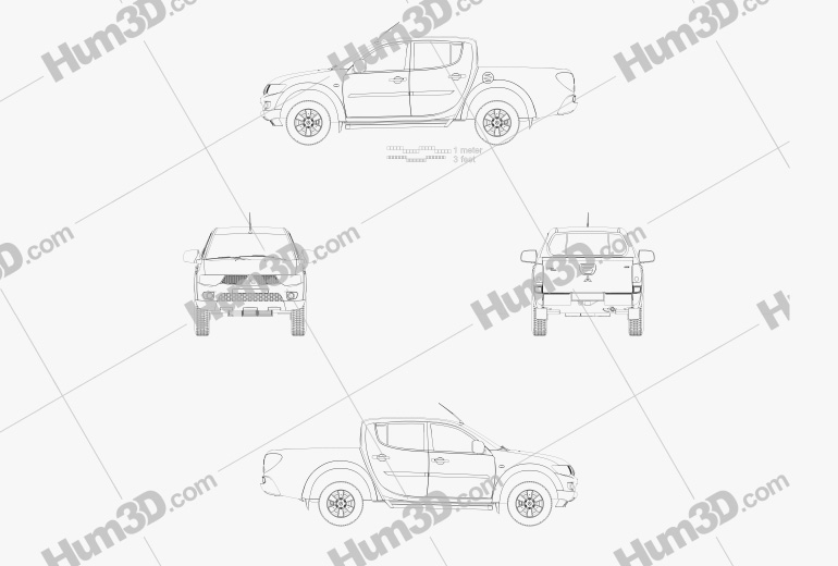 Mitsubishi L200 Triton Double Cab HPE 2015 Blueprint
