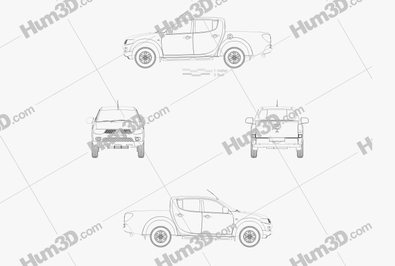 Mitsubishi L200 Triton Double Cab 4Life 2015 Blueprint