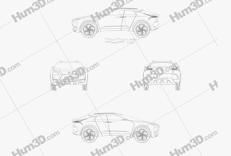 Mitsubishi E Evolution 2020 Blueprint