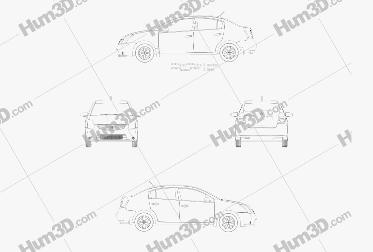 Nissan Sentra 2012 設計図
