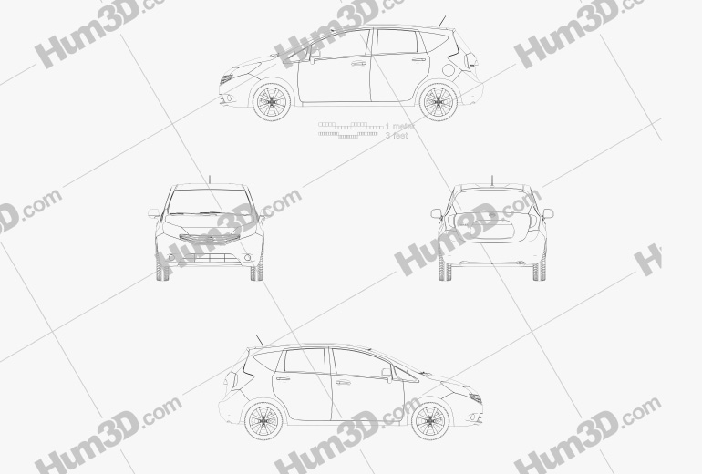 Nissan Versa Note (Livina) 2016 Blueprint