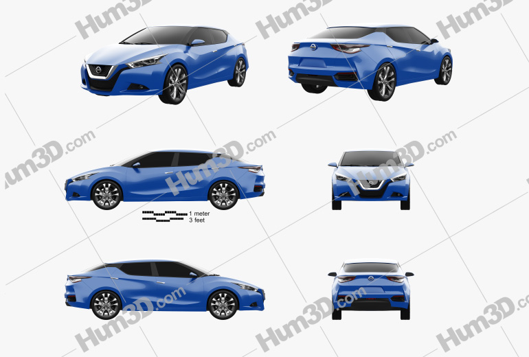 Nissan Lannia 2014 Blueprint Template