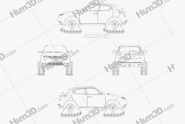 Nissan Juke Nismo RSnow 2015 設計図