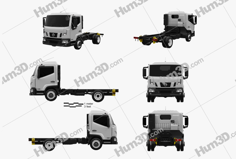 Nissan NT 500 Chassis Truck 2017 Blueprint Template