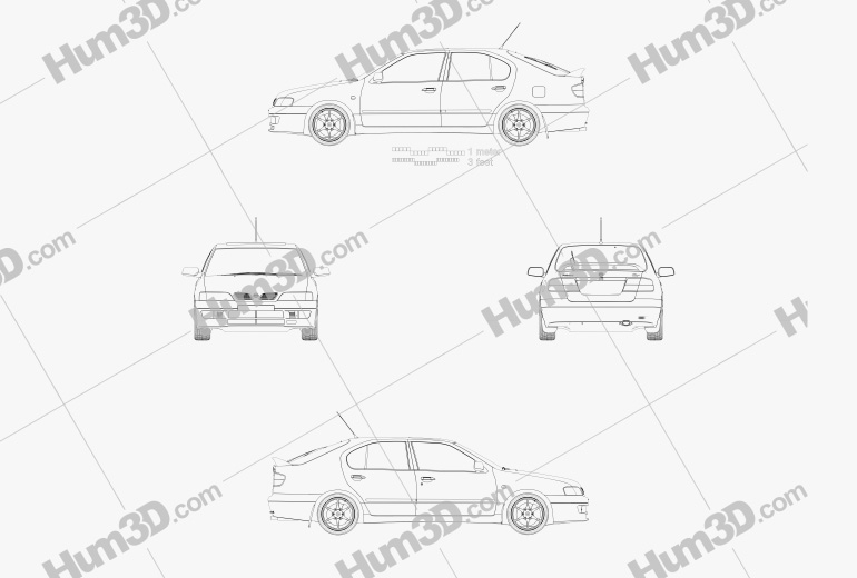 Nissan Primera GT 2000 Blueprint
