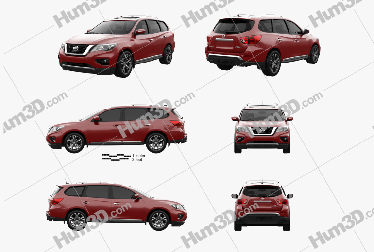 Nissan Pathfinder 2020 Blueprint Template