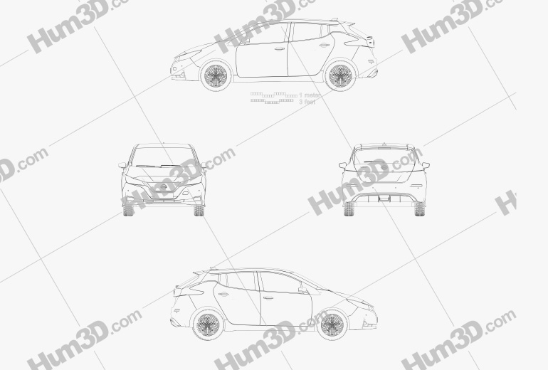 Nissan Leaf 2022 Blueprint