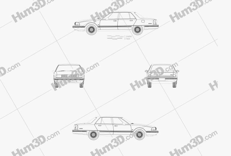 Oldsmobile 98 1991 設計図
