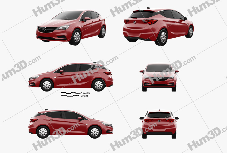 Opel Astra K Selection 2019 Blueprint Template