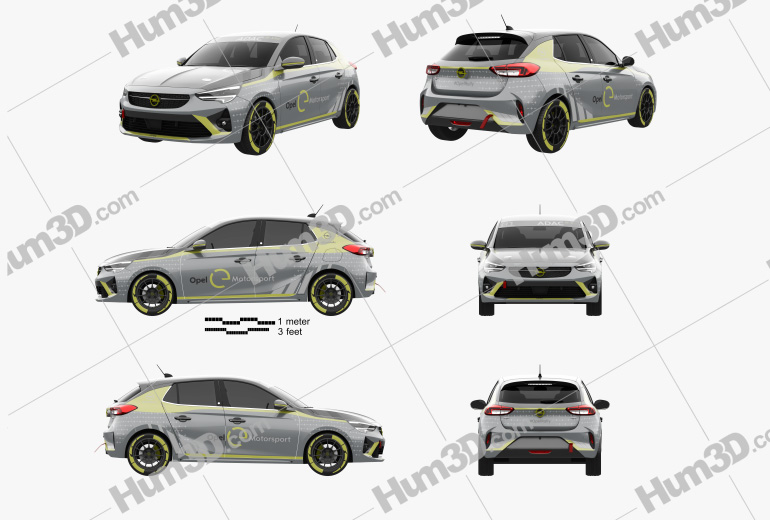 Opel Corsa e-Rally 2022 Blueprint Template