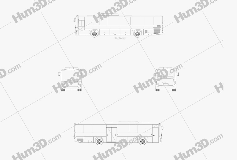 Otokar Territo U Autobus 2012 Blueprint