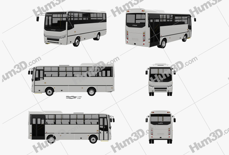 Otokar Navigo C bus 2017 Blueprint Template