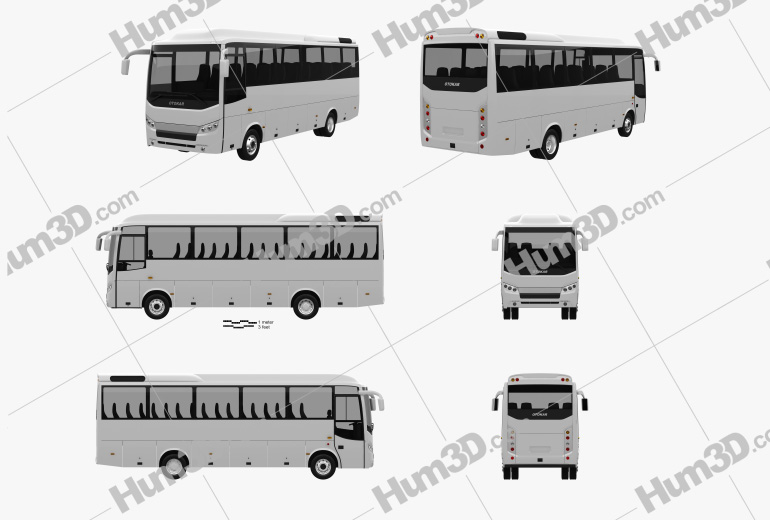 Otokar Navigo T bus 2017 Blueprint Template