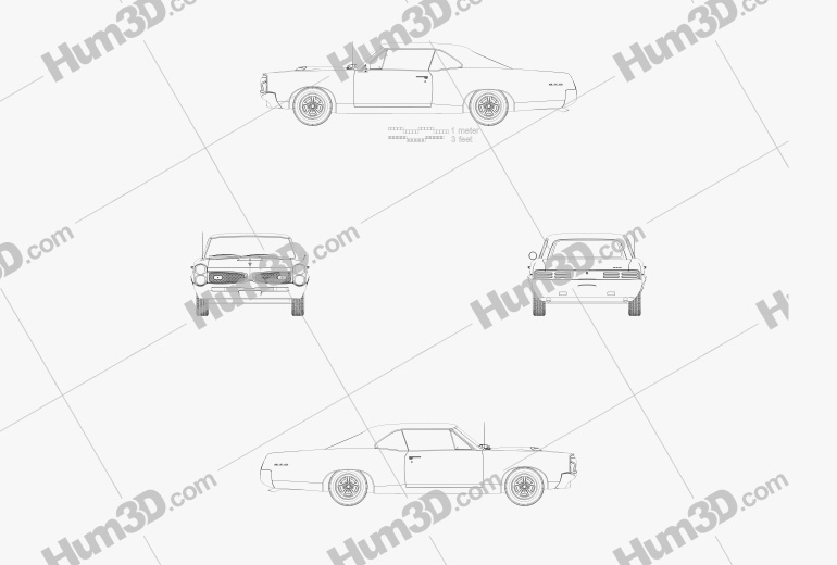 Pontiac GTO 1967 Blueprint