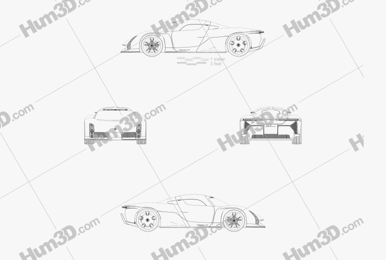 Porsche Mission X 2023 Blueprint